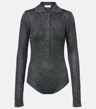 Solana knitted lamé bodysuit | The Frankie Shop
