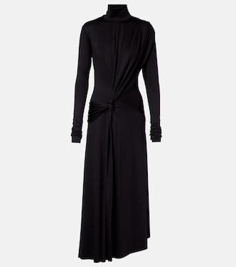 Gathered turtleneck midi dress | Victoria Beckham
