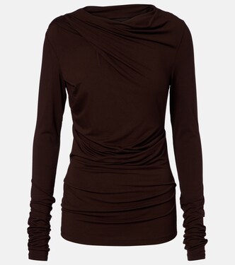 Draped jersey top | Entire Studios