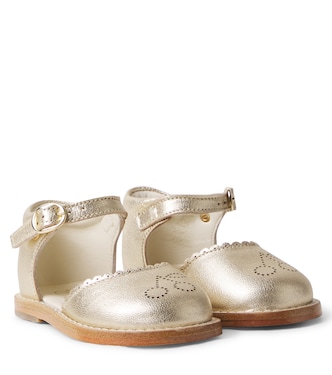 Baby Sandalen Luna aus Metallic-Leder | Bonpoint