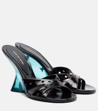 Patent leather wedge mules | Dries Van Noten