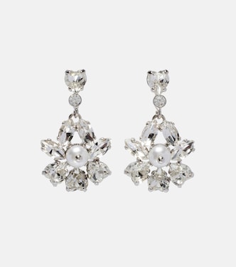 Embellished faux pearl drop earrings | Simone Rocha