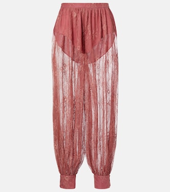 Kendall sheer lace balloon pants | Bananhot