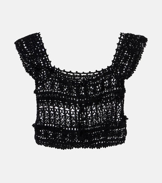 Cotton crochet crop top | Anna Kosturova