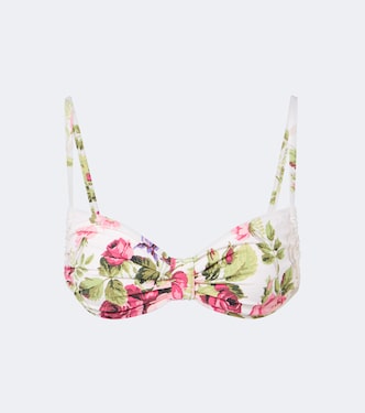 Devin floral bikini top | Montce