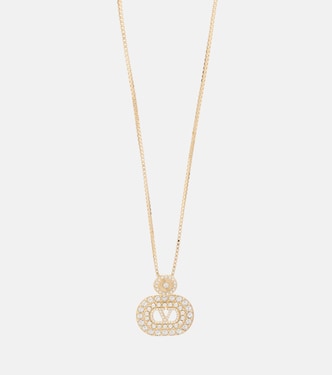 VLogo Swarovski®-embellished pendant necklace | Valentino
