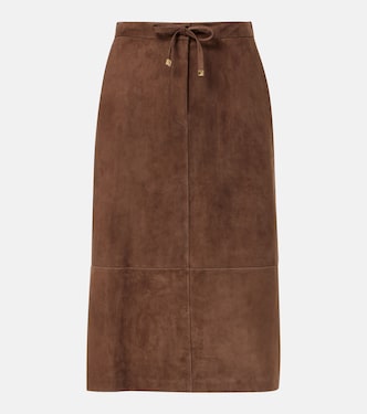 Suede midi skirt | 'S Max Mara