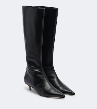 Amis leather knee-high boots | Jimmy Choo