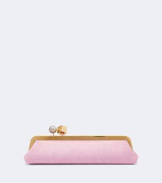 Salon croc-effect suede clutch | Jacquemus