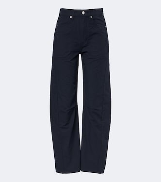 Sloan cotton barrel-leg pants | Veronica Beard