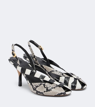 Slingback in pelle effetto serpente | Jacquemus