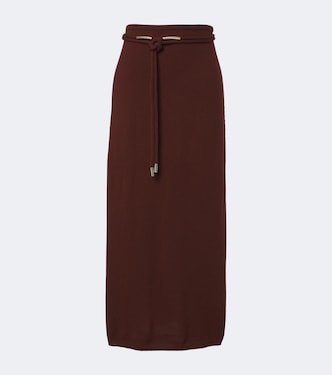 Belted cashmere maxi skirt | Max Mara