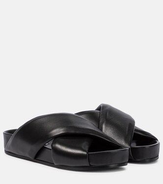 Quilted leather sandals | Jil Sander