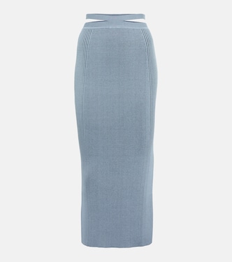 Orion rib-knit midi skirt | Simkhai