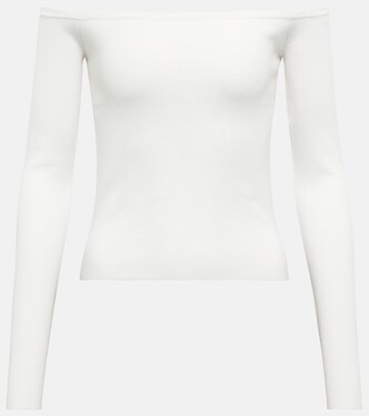 Ameri off-shoulder wool and silk top | Gabriela Hearst