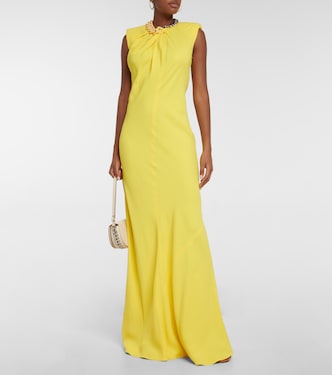 empire a line formal dress Elegant A-Line Empire Waist Midi Length Chiffon Sequin Dresses Sleevel