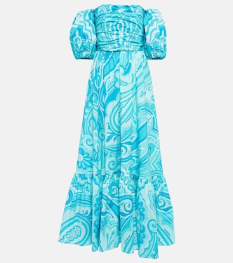 Paisley cotton-blend midi dress | Etro