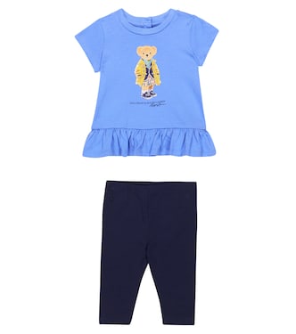 Baby Polo Bear T-shirt and leggings set | Polo Ralph Lauren Kids