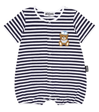 Bebé - mono de algodón a rayas | Moschino Kids