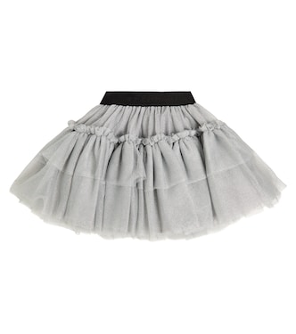 x Chiara Ferragni ruffled tulle skirt | Monnalisa
