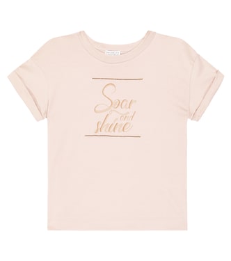 Printed cotton T-shirt | Brunello Cucinelli Kids