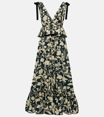 Maxikleid Infinito Perla aus Baumwolle | Agua by Agua Bendita