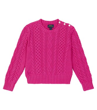 Cable-knit cotton sweater | Polo Ralph Lauren Kids