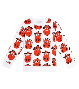 Printed cotton jersey sweatshirt | Stella McCartney Kids
