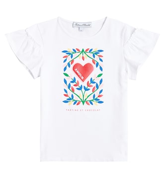 Printed cotton-blend jersey T-shirt | Tartine et Chocolat