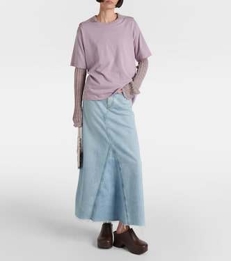 Dorothy denim maxi skirt in blue - Frame | Mytheresa