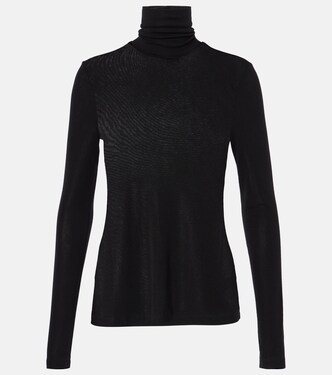 Pascale jersey turtleneck top | Agolde