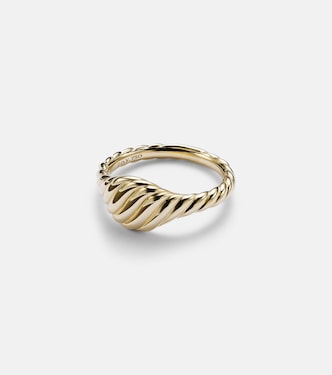 Sculpted Cable 18kt gold pinky ring | David Yurman