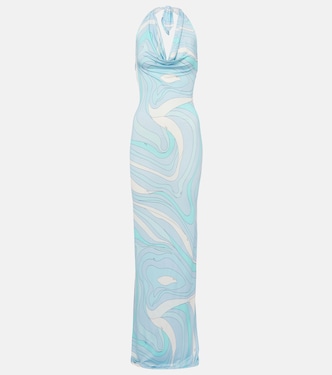 Maxikleid Marmo aus Satin | Pucci