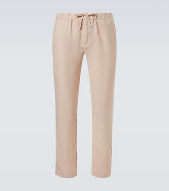 Oscar linen and cotton straight pants | Frescobol Carioca