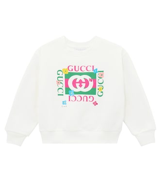 x Euan Roberts cotton fleece sweatshirt | Gucci Kids