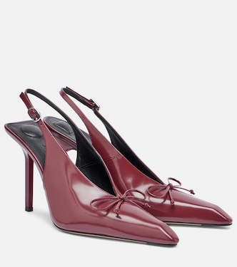 Cubisto 100 leather slingback pumps | Jacquemus