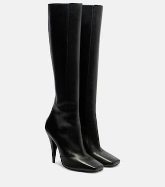 Sliced Square leather knee-high boots | Givenchy