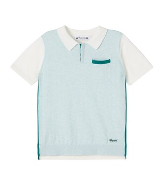 Laser knitted cotton polo shirt | Bonpoint
