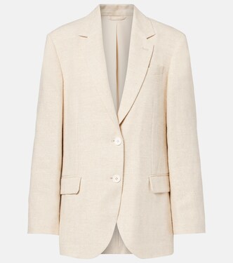 Blazer en lin mélangé | Brunello Cucinelli