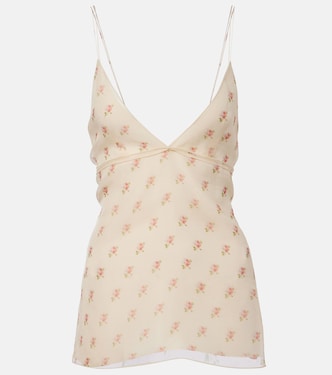 Timy floral silk organza camisole | Khaite