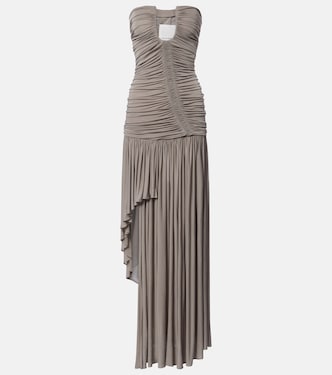 Ruched asymmetric midi dress | Christopher Esber