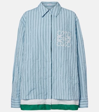 Anagram cotton-blend poplin shirt | Loewe