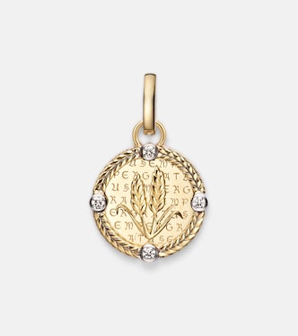Infinite Gratitude 18kt gold pendant necklace with diamonds | FoundRae