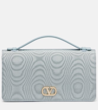VLogo Signature Mini moiré clutch | Valentino Garavani