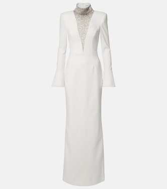 Bridal Melva embellished crêpe gown | Rebecca Vallance