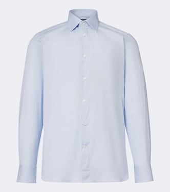 Cotton-blend poplin shirt | Zegna