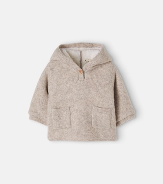 Baby Pastille teddy-trimmed hoodie | Bonton