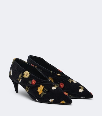 Bestickte Pumps Miriam aus Samt | Khaite