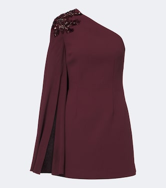 River embellished one-shoulder minidress | Rebecca Vallance