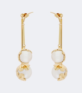 Chandelier embellished drop earrings | Pucci